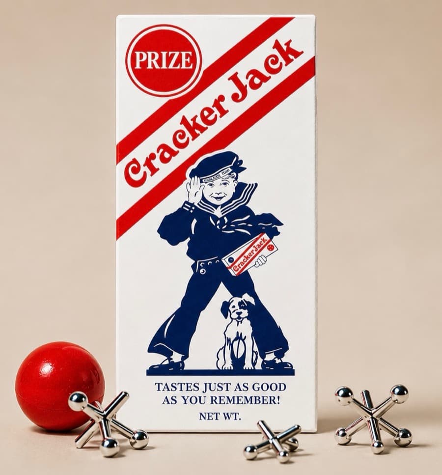 Cracker Jack — a prize in every box