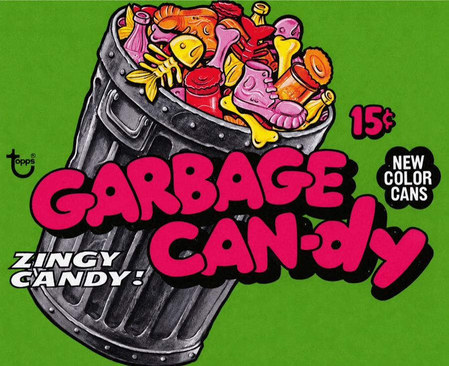 Garbage Can-dy — zingy candy in a can
